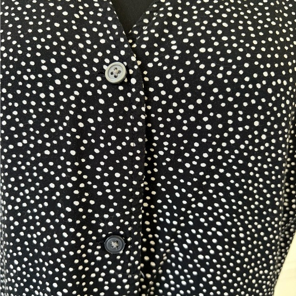 GAP Black and White Polka Dot button up dress. - Picture 8 of 13